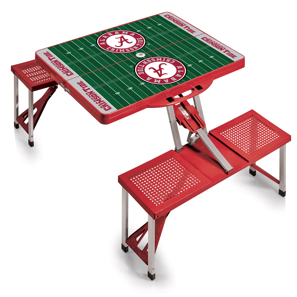 Alabama Crimson Tide - Picnic Table Portable Folding Table with Seats