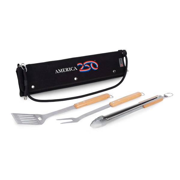America250 - BBQ Roll Up 3 Piece Set