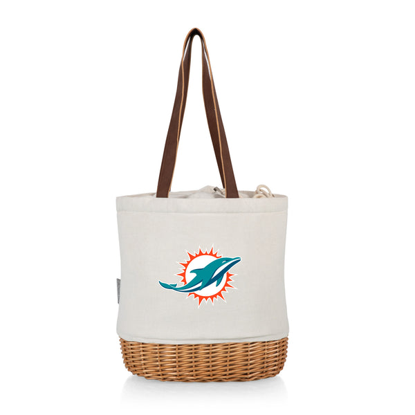 Miami Dolphins - Pico Willow and Canvas Lunch Basket