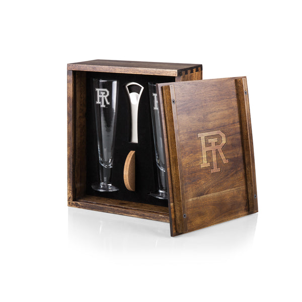 Rhode Island Rams - Pilsner Beer Glass Gift Set