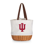 Indiana Hoosiers - Coronado Canvas and Willow Basket Tote