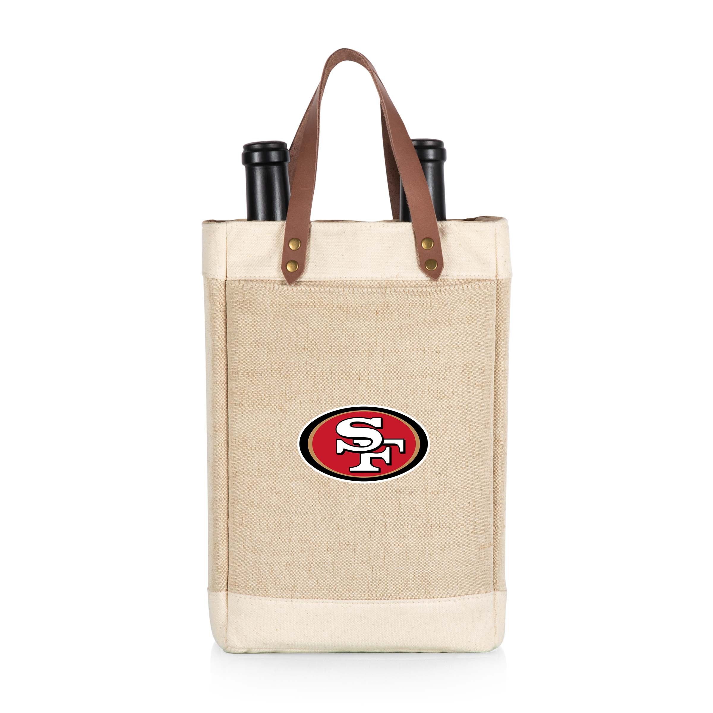San Francisco 49ers - Pinot Jute 2 Bottle Insulated Wine Bag