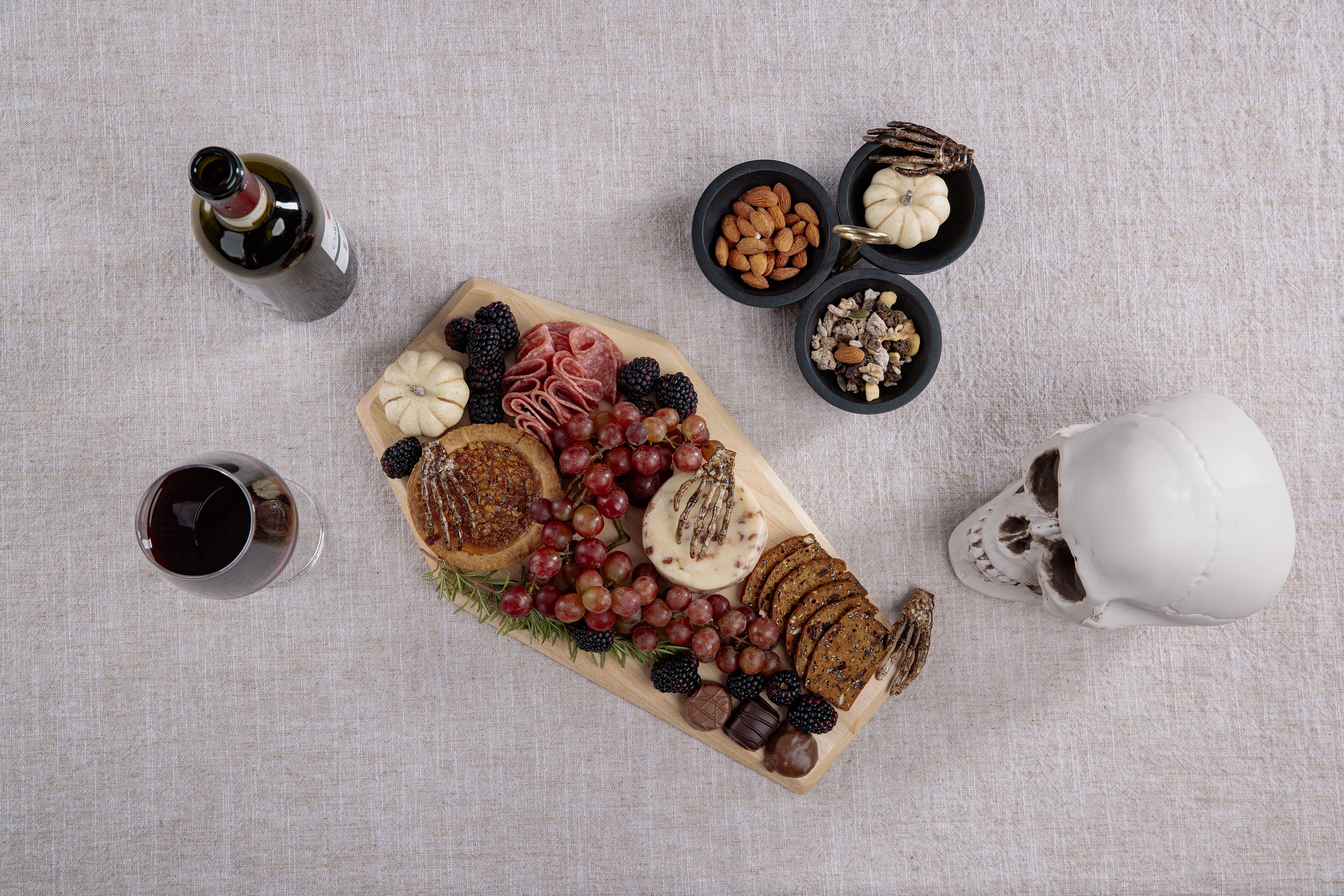 Nightmare Before Christmas Jack & Sally - Coffin Serving Board-Picnic Time Family of Brands