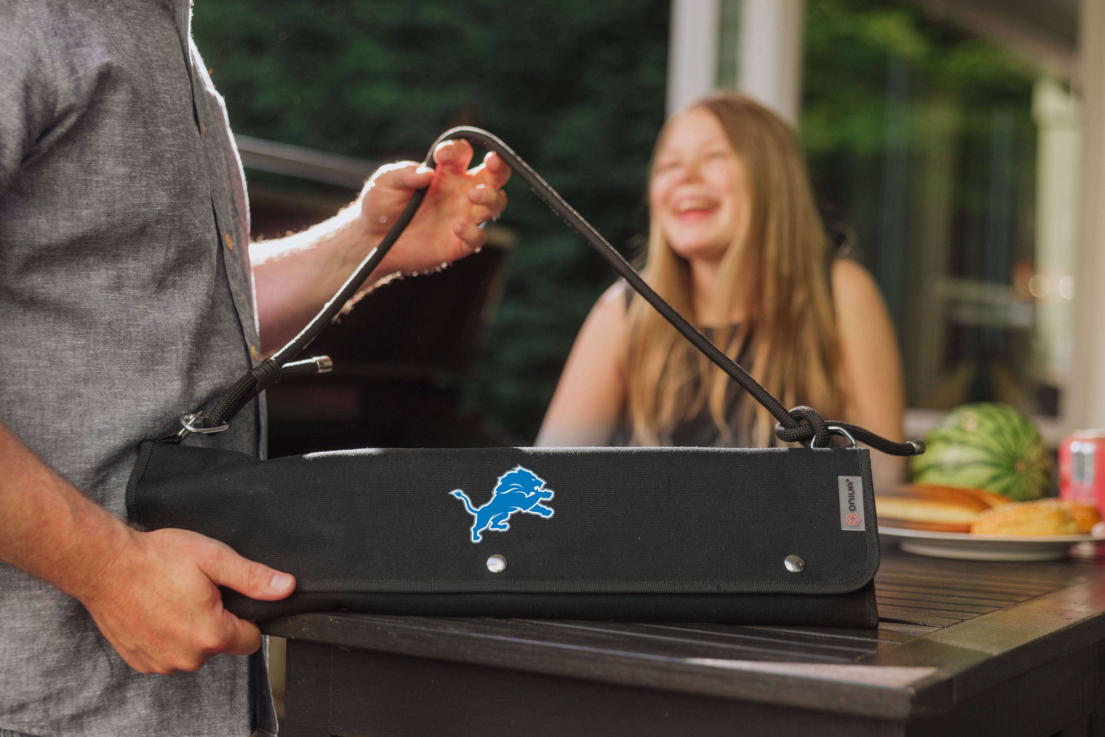 Detroit Lions - BBQ Roll Up 3 Piece Set-Picnic Time Family of Brands