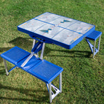 St Louis Blues - Picnic Table Portable Folding Table with Seats-Picnic Time Family of Brands
