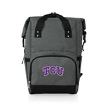 TCU Horned Frogs - On The Go Roll-Top Backpack Cooler