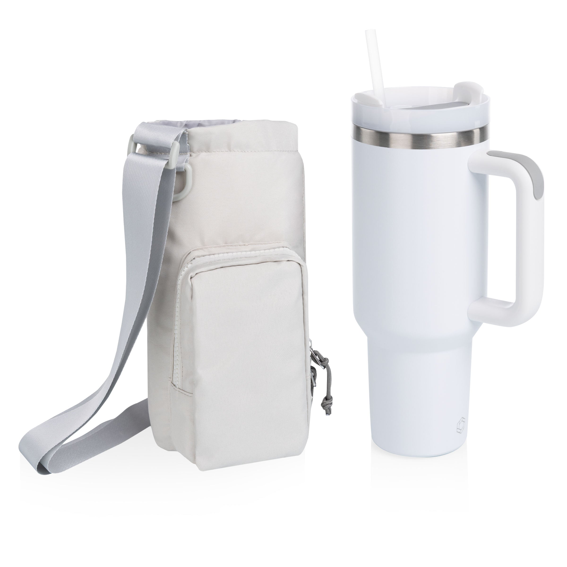 Eclipse 40 oz Travel Tumbler with Carrier Bag Set-Picnic Time Family of Brands