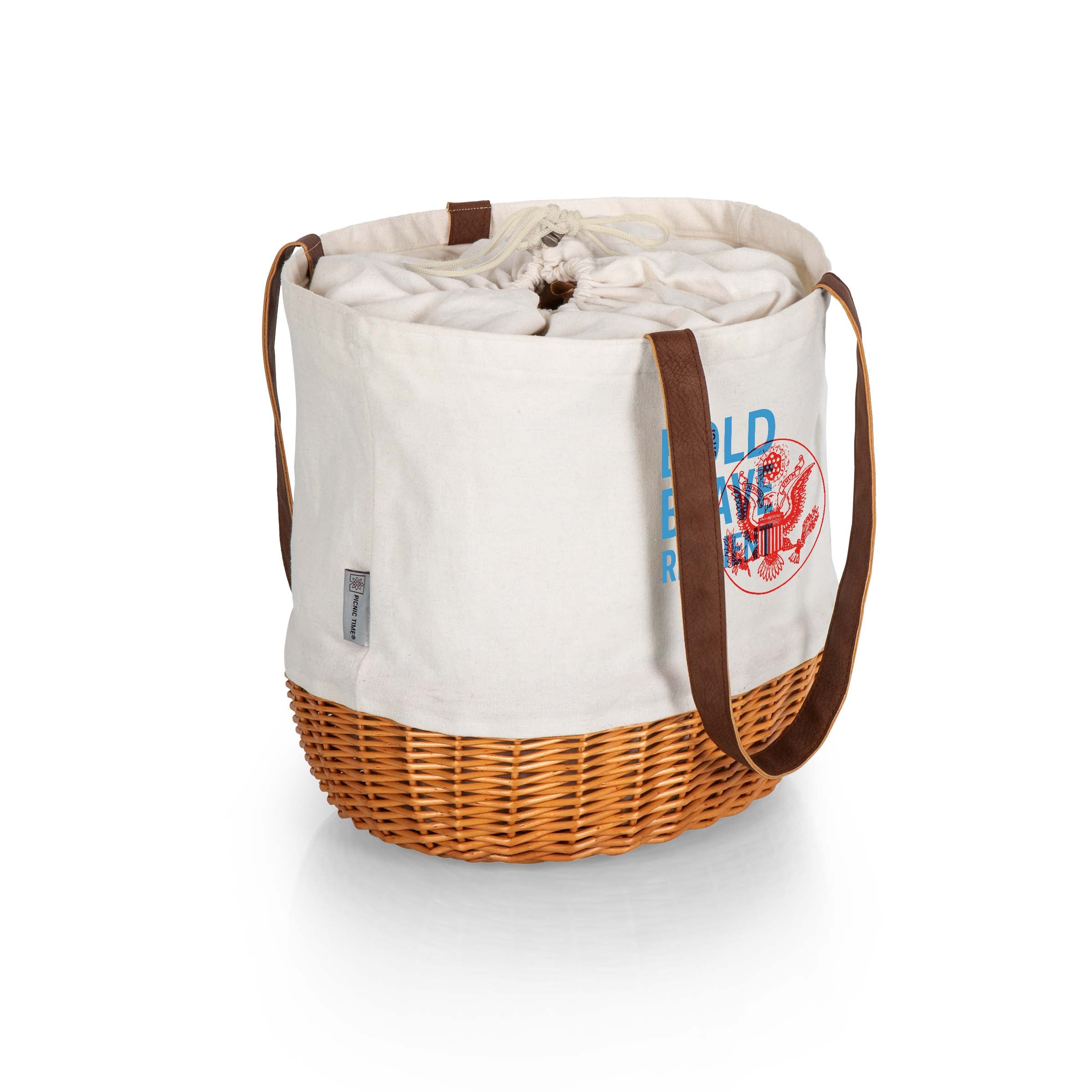 America250 Bold, Brave, Resilient - Coronado Canvas and Willow Basket Tote: 3 of 3