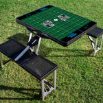 Carolina Panthers Football Field - Picnic Table Portable Folding Table with Seats-Picnic Time Family of Brands