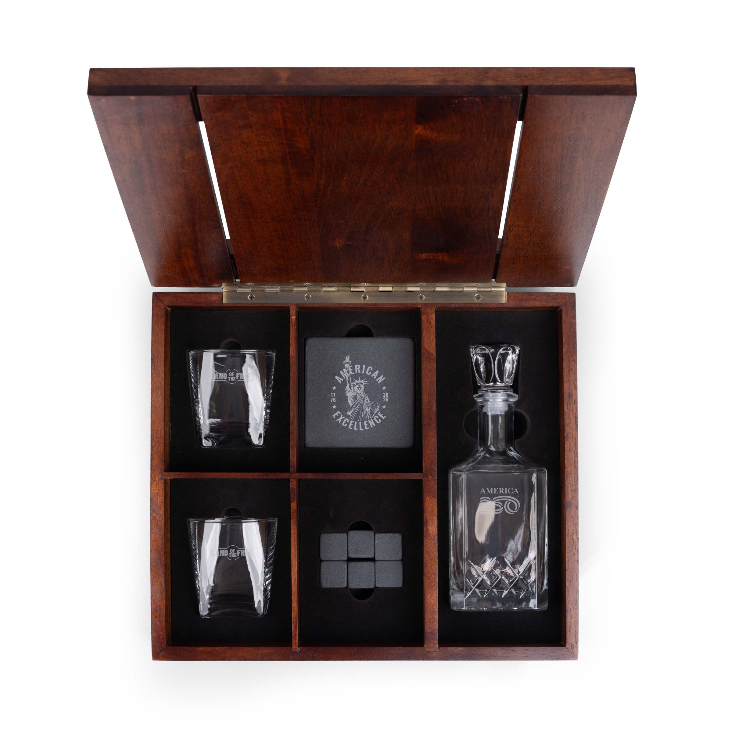America250 - Whiskey Box Gift Set with Decanter