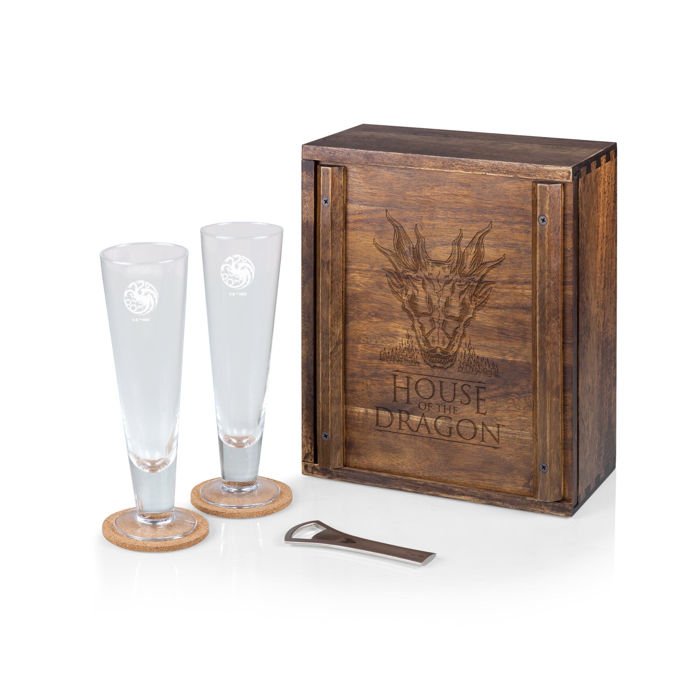 House of the Dragon - Pilsner Beer Glass Gift Set