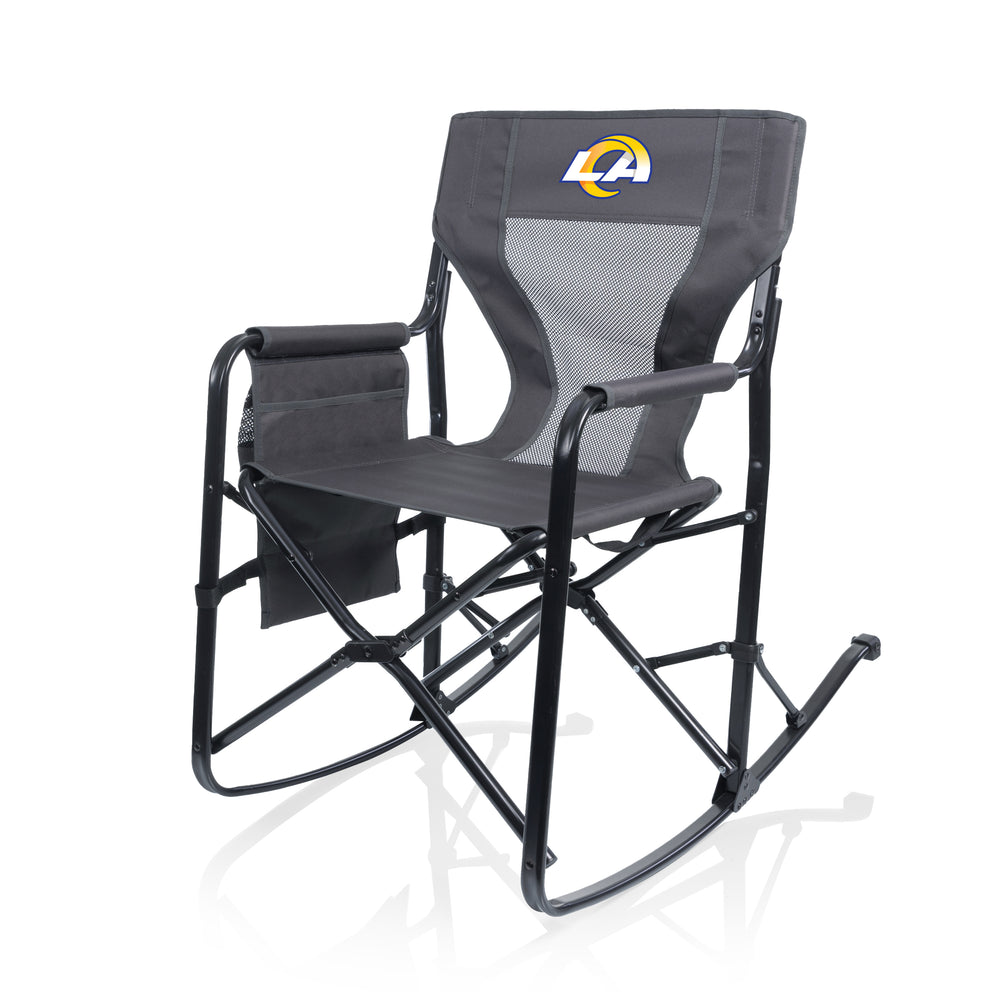 Los Angeles Rams - Woodland Rocking Camping Chair-Picnic Time Family of Brands