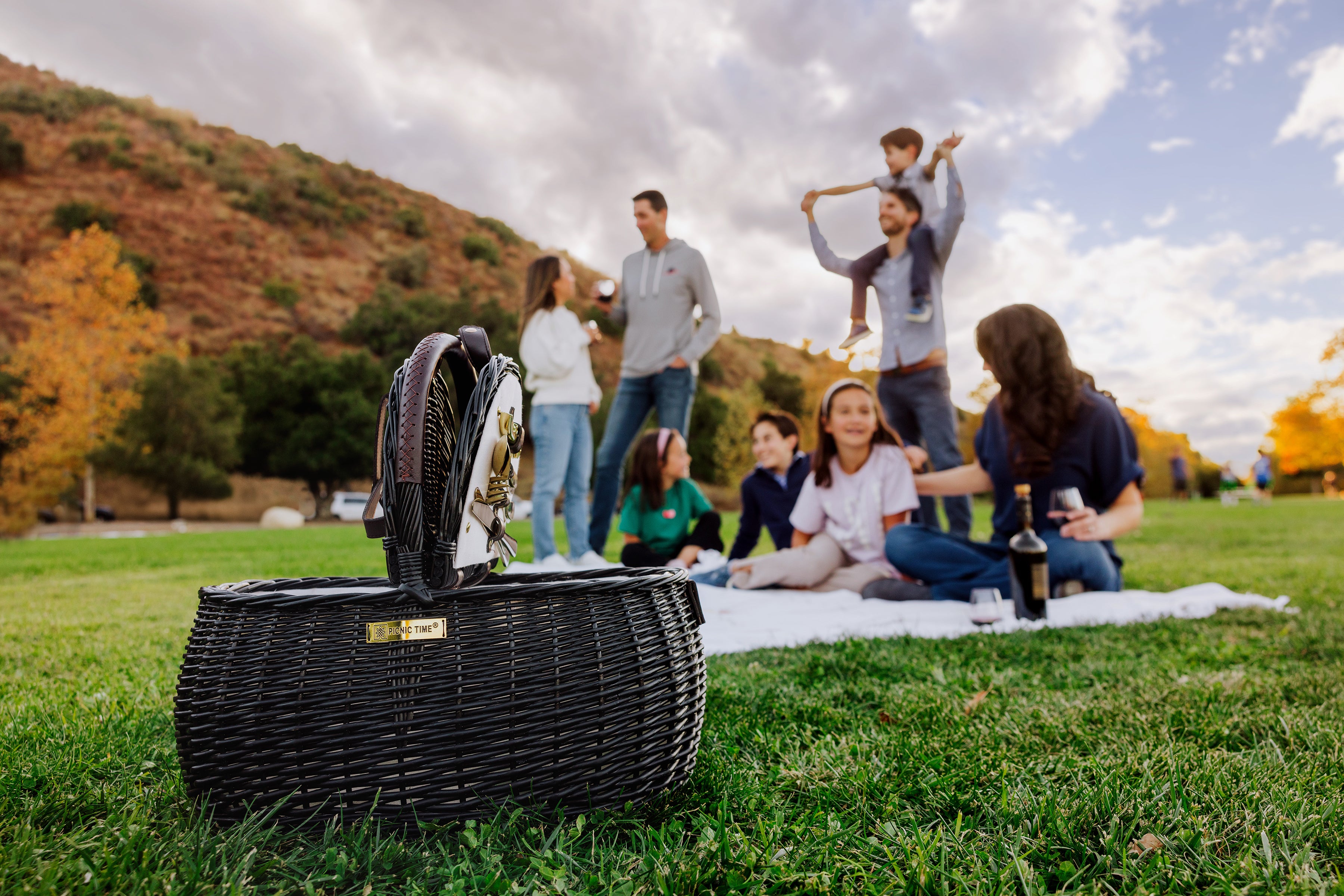 Evening Picnic Basket with Service for Two