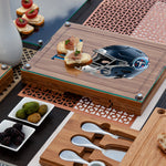 Tennessee Titans - Concerto Glass Top Cheese Cutting Board & Tools Set