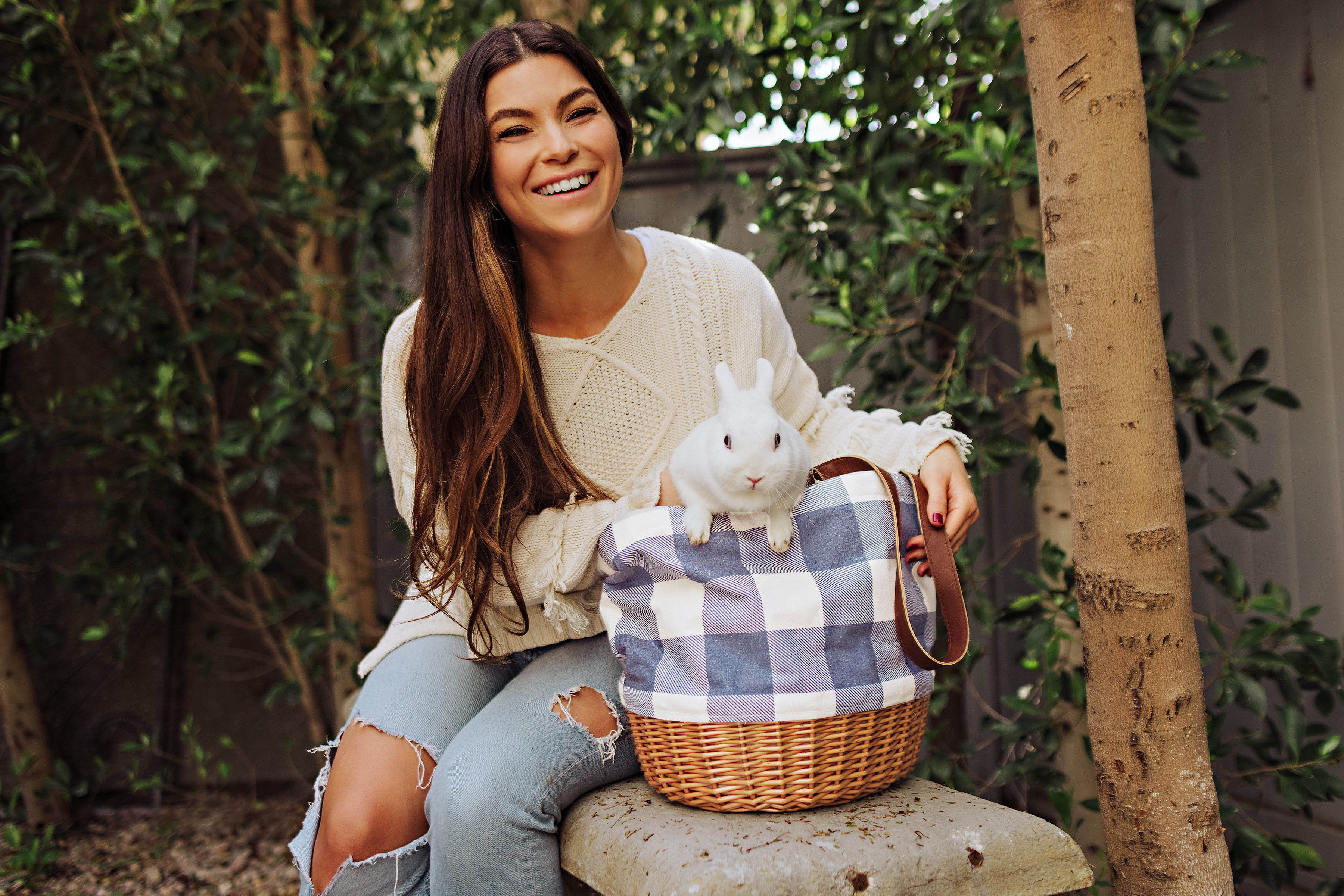 Coronado Canvas and Willow Basket Tote-Picnic Time Family of Brands