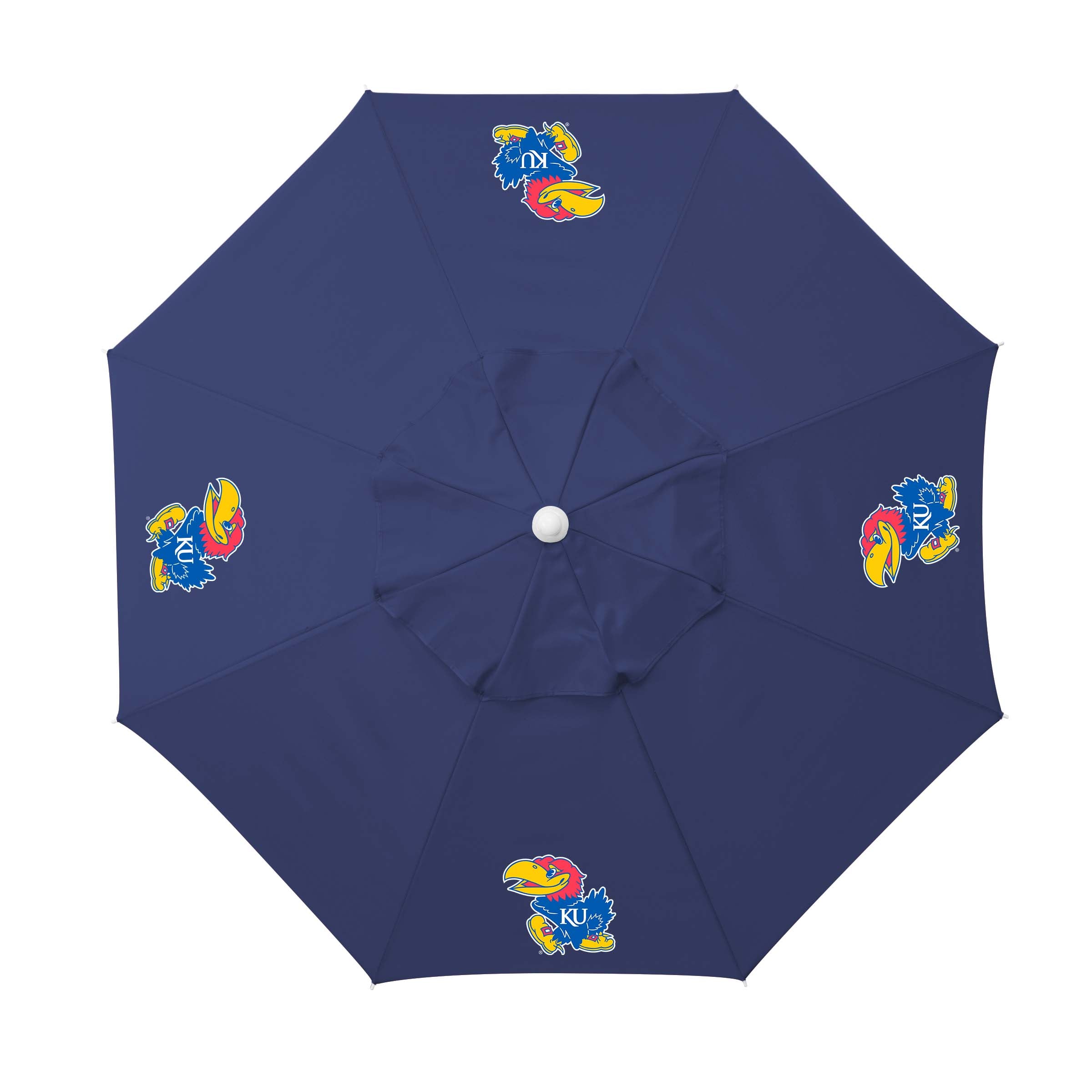 Kansas Jayhawks - 5.5 Ft. Portable Beach Umbrella-Picnic Time Family of Brands