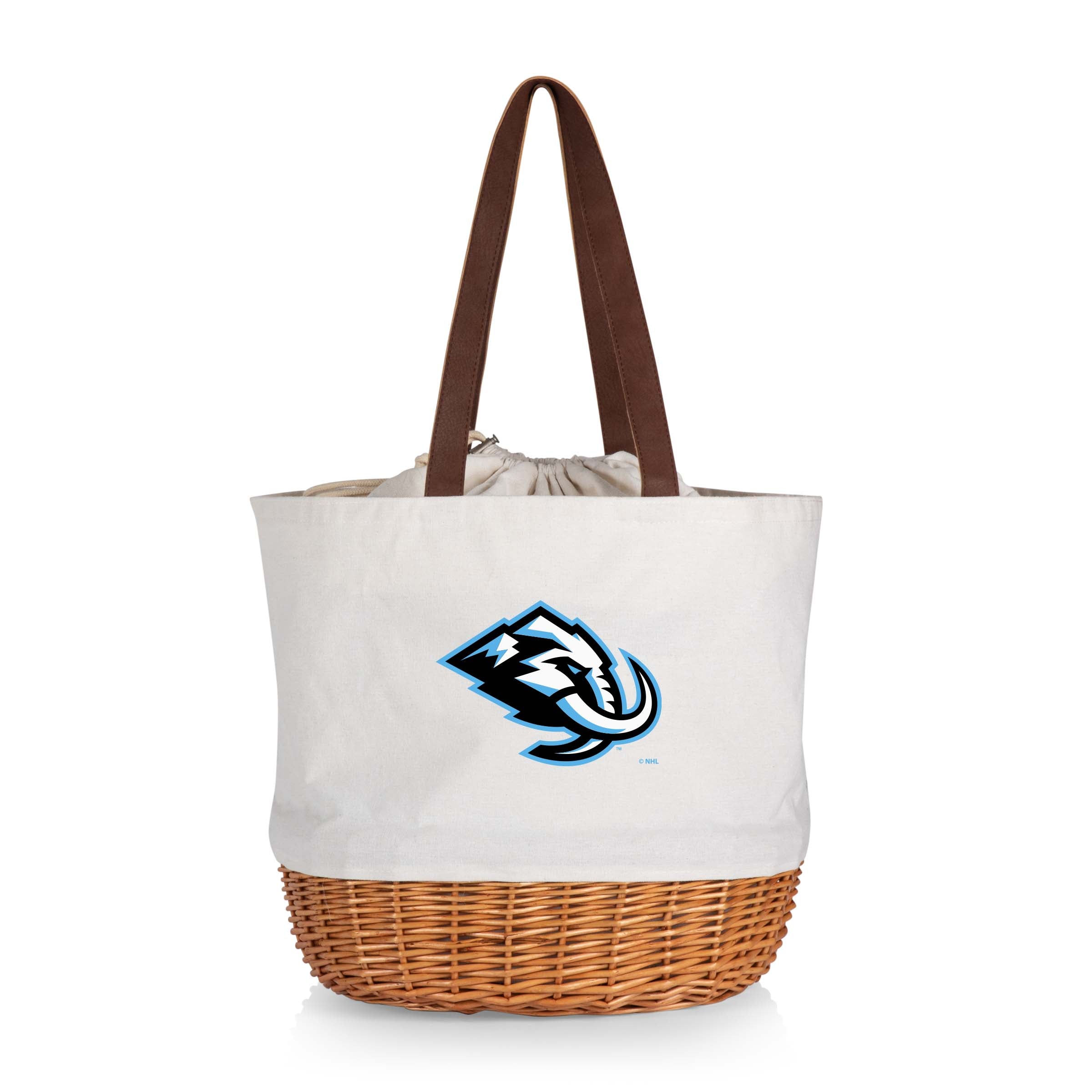 Utah Mammoth - Coronado Canvas and Willow Basket Tote