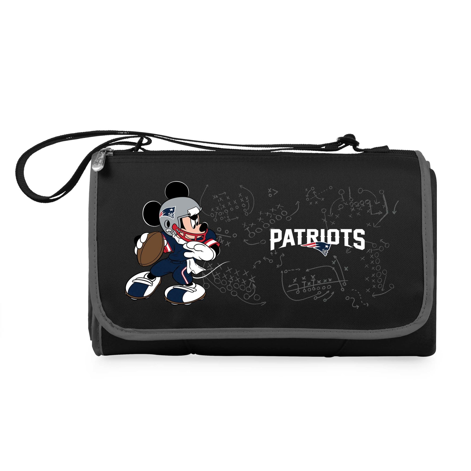 New England Patriots - Mickey Mouse - Blanket Tote Outdoor Picnic Blanket