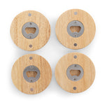 Coasters with Bottle Openers Set of 4