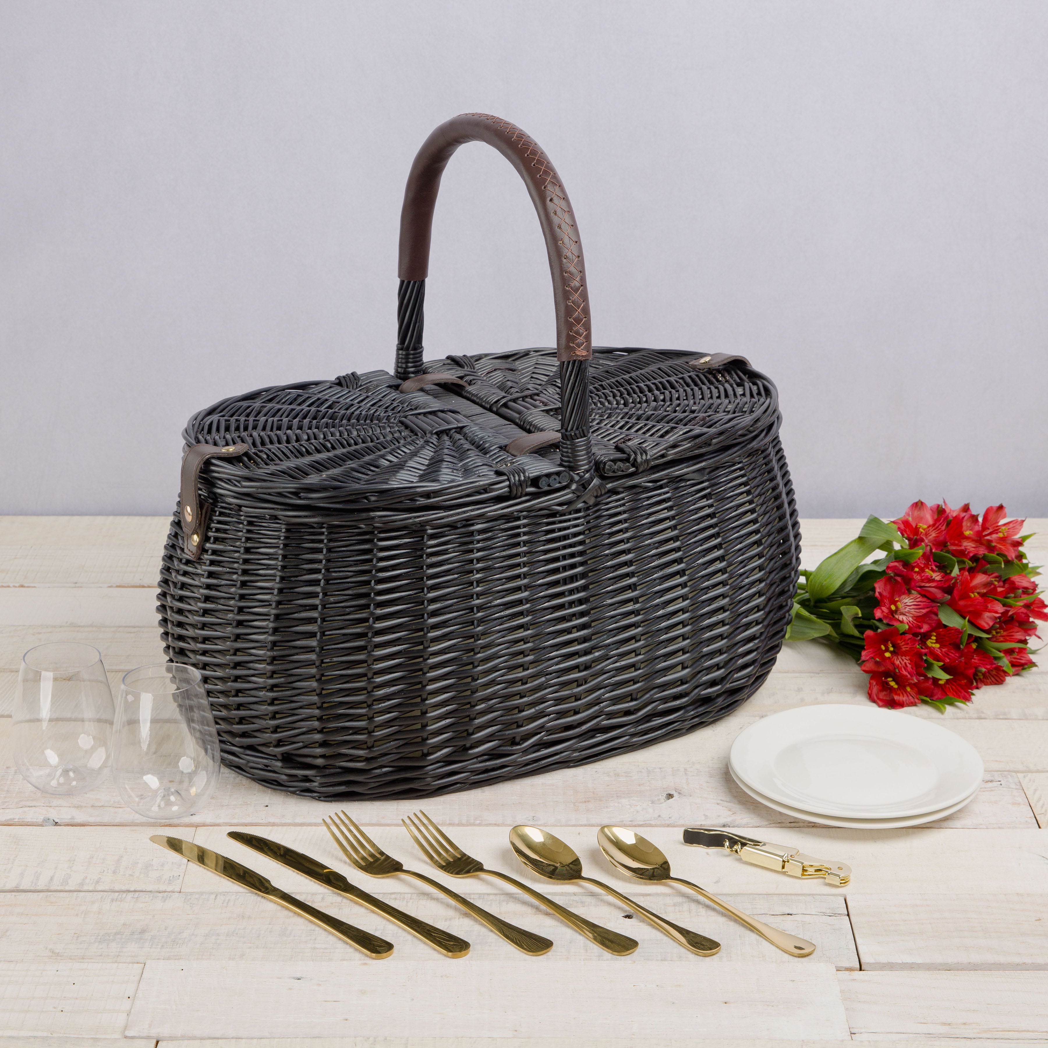 Evening Picnic Basket with Service for Two