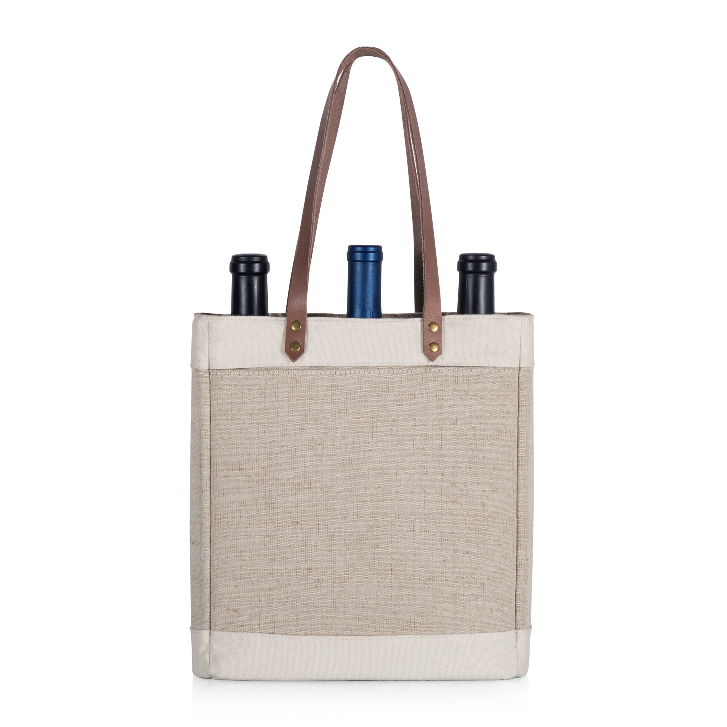 Pinot Jute 3 Bottle Insulated Wine Bag