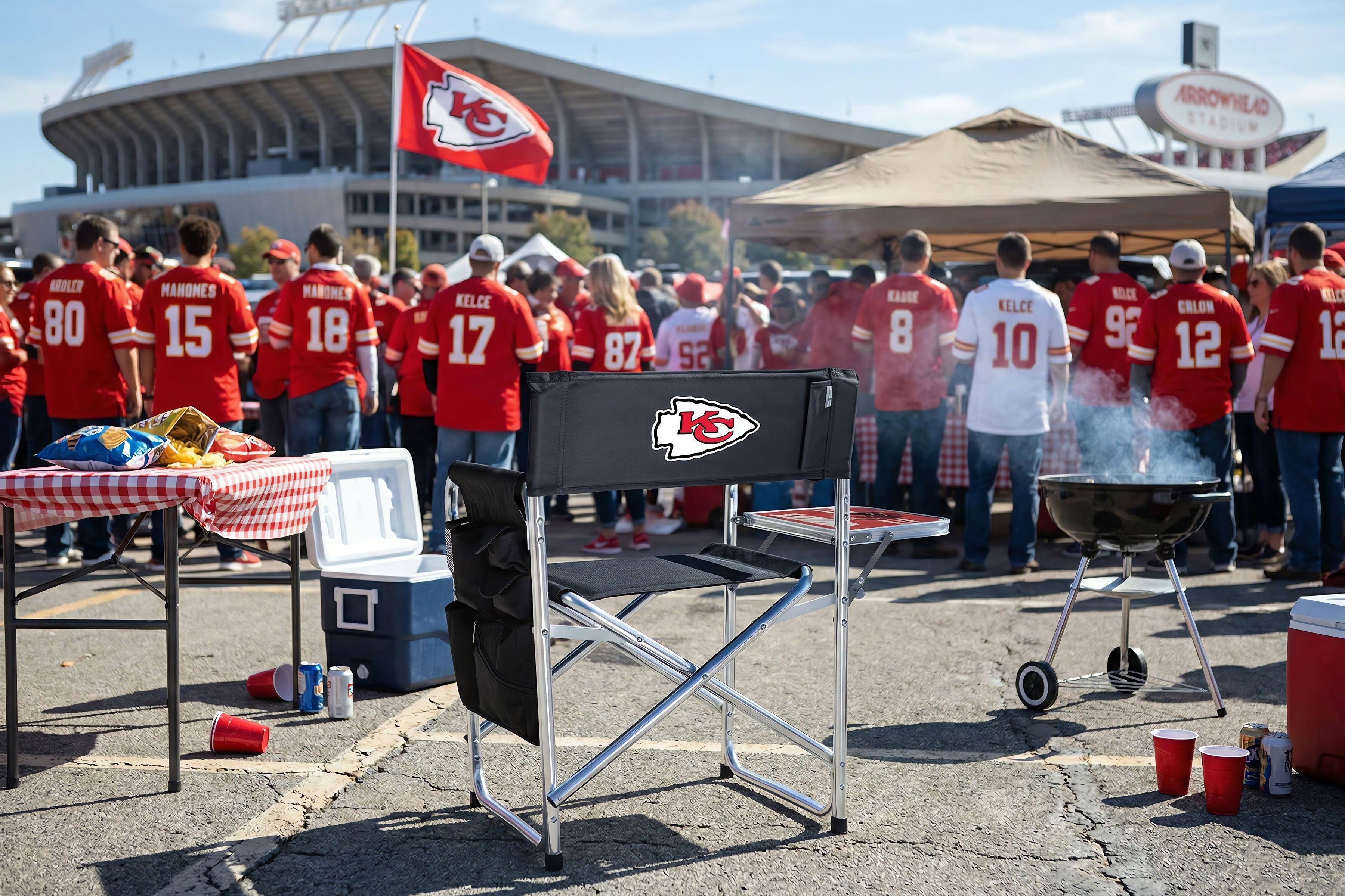 Kansas City Chiefs - Sports Chair-Picnic Time Family of Brands