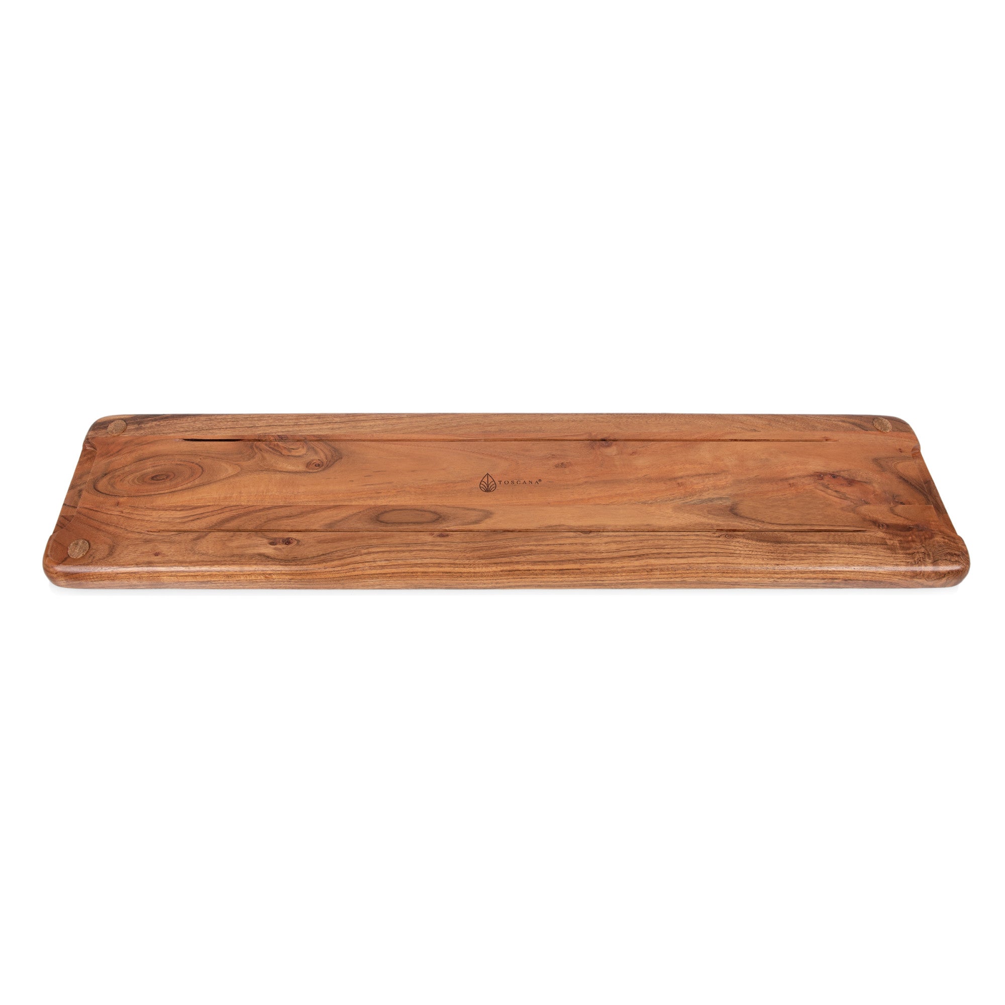 36 Acacia Wooden Cheese Serving Board with Handles - Extra Long