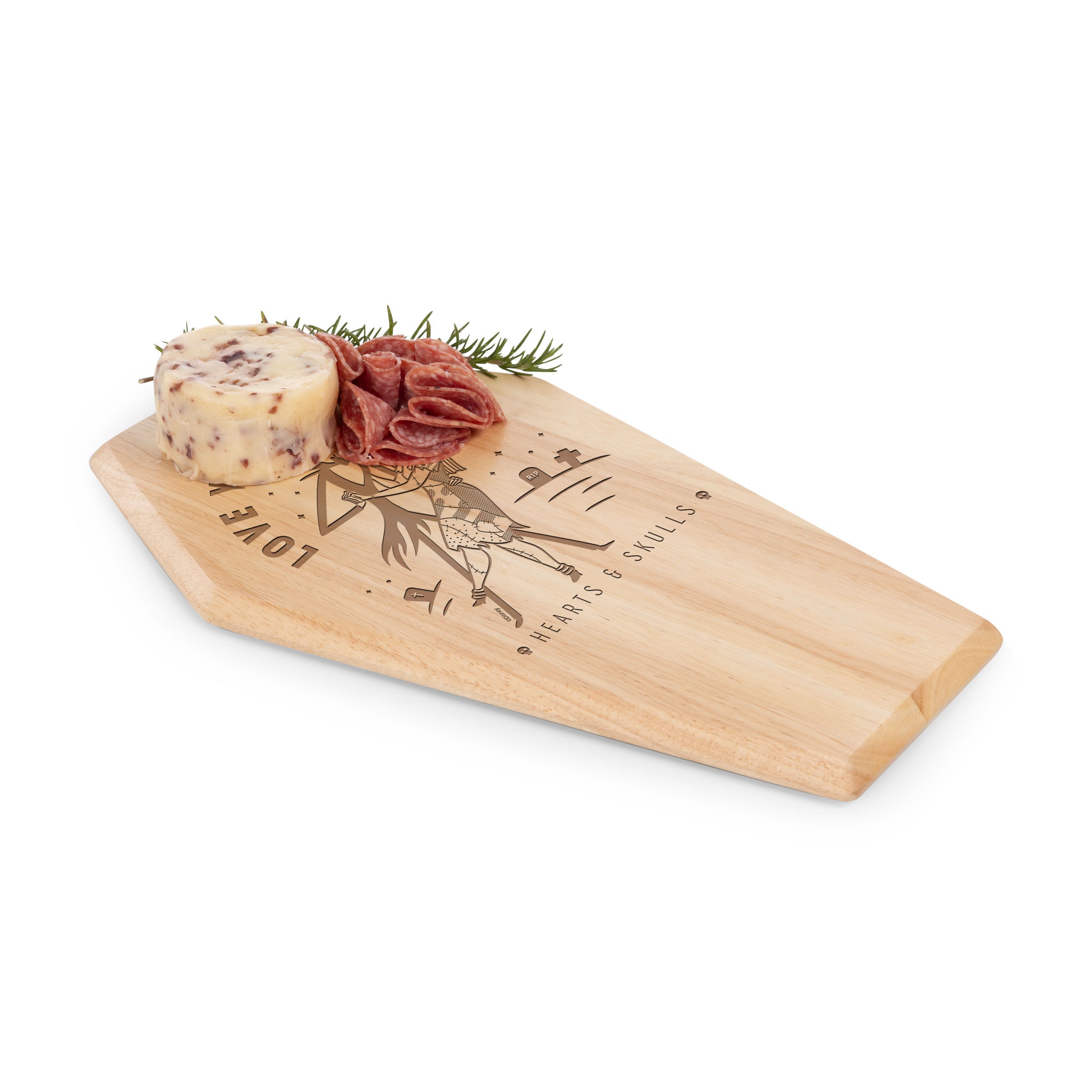 Nightmare Before Christmas Jack & Sally - Coffin Serving Board-Picnic Time Family of Brands