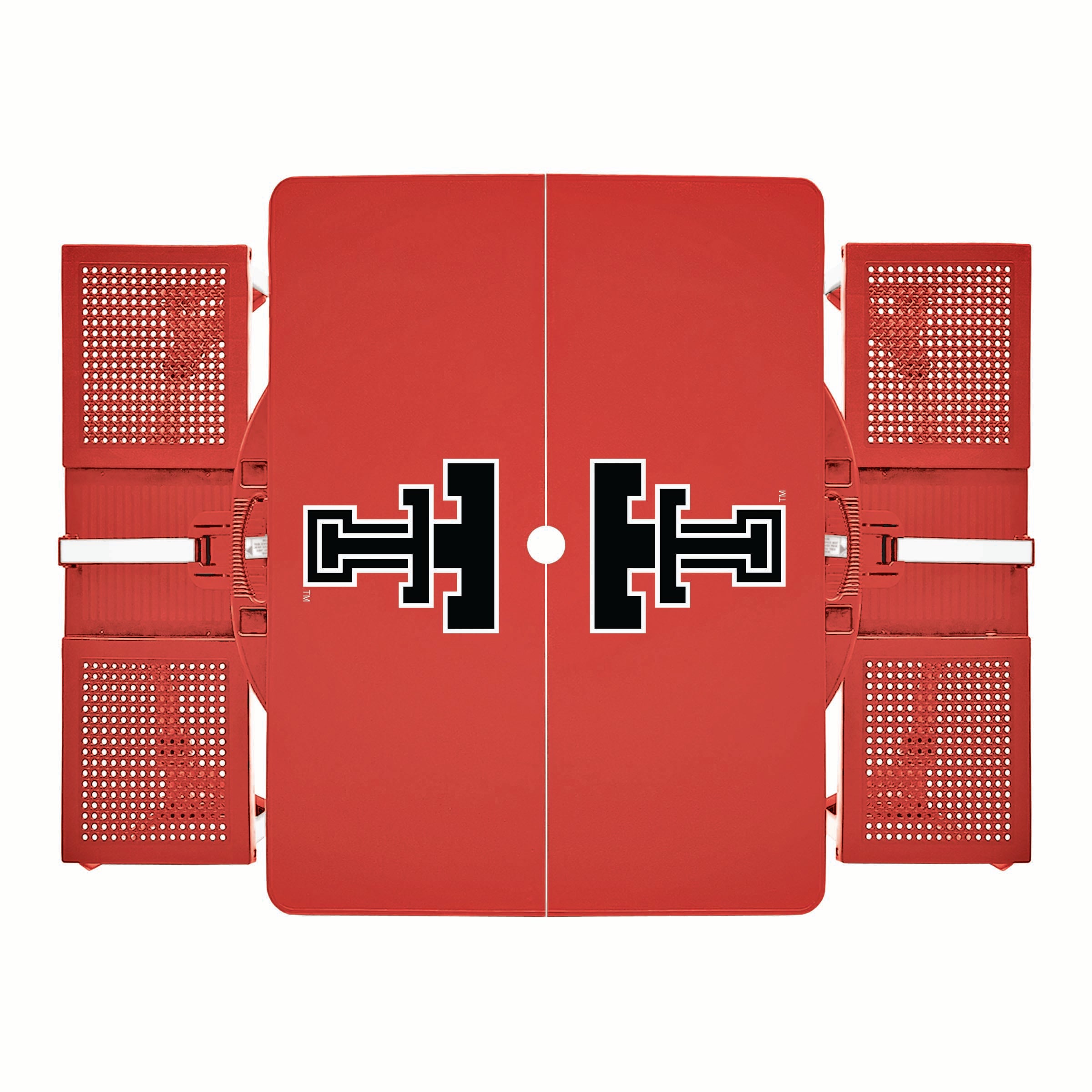 Texas Tech Red Raiders - Picnic Table Portable Folding Table with Seats-Picnic Time Family of Brands
