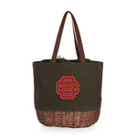 USC Trojans - Coronado Canvas and Willow Basket Tote-Picnic Time Family of Brands