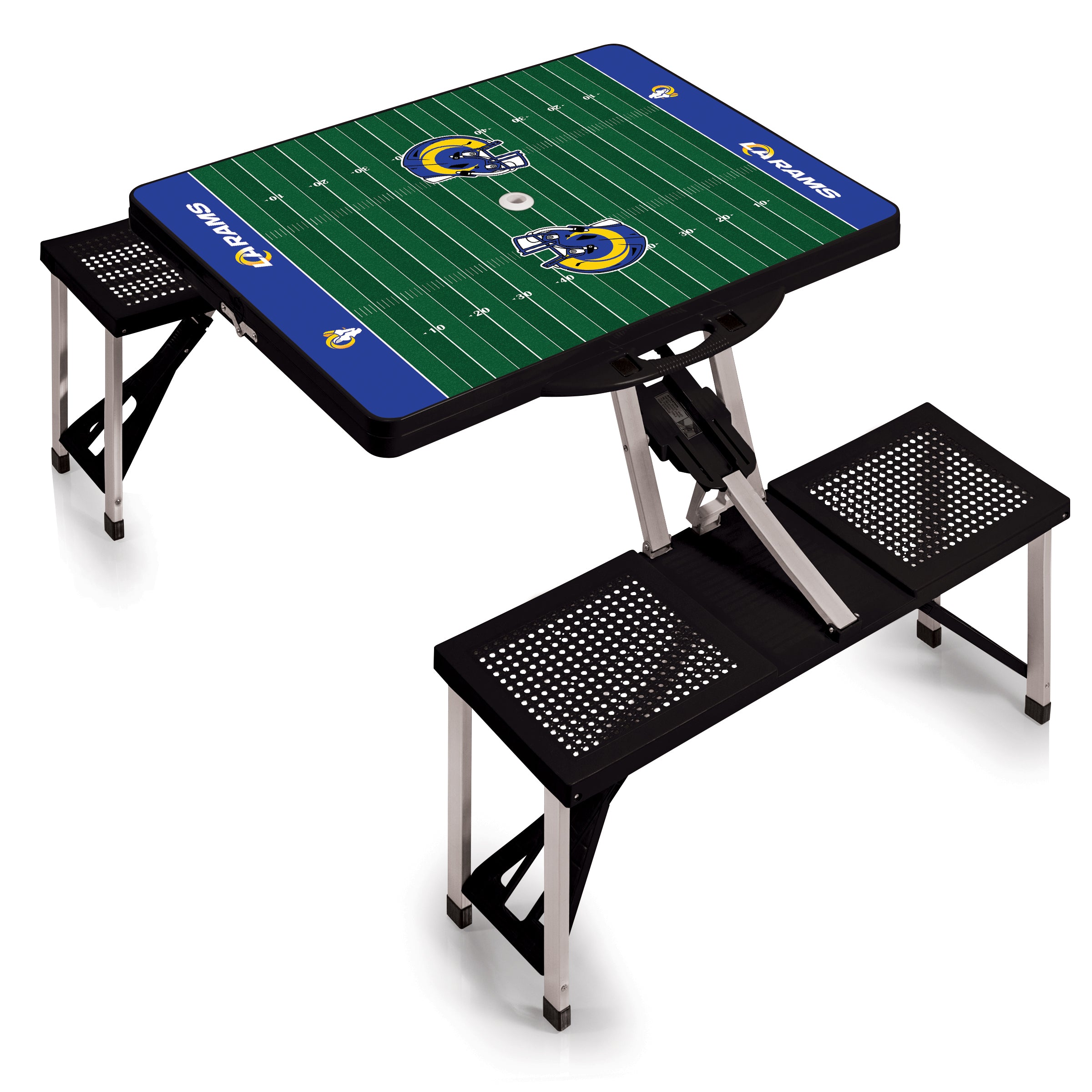 Los Angeles Rams - Picnic Table Portable Folding Table with Seats