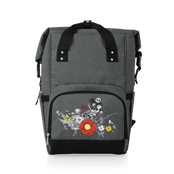 Nightmare Before Christmas Jack & Sally - On The Go Roll-Top Backpack Cooler