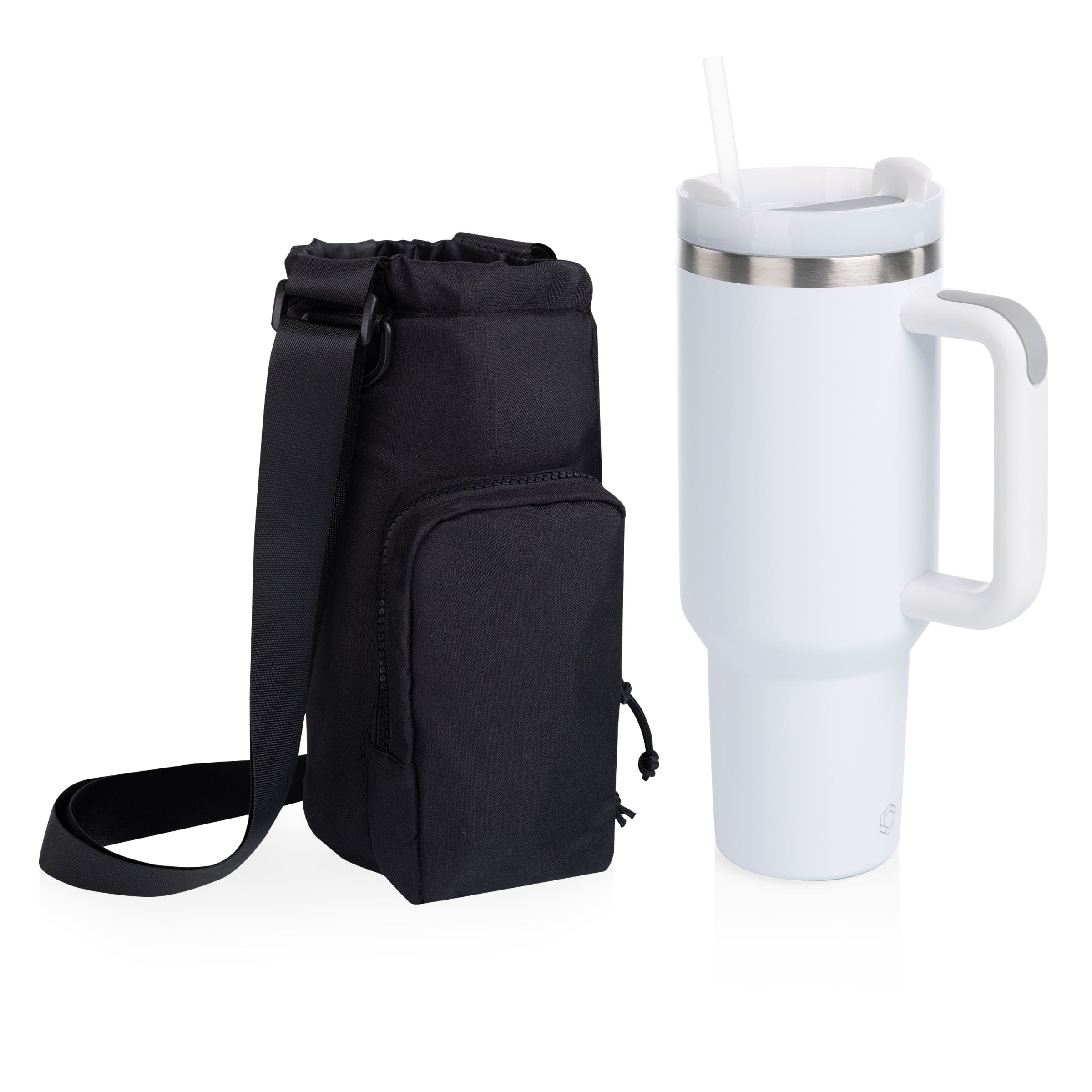Eclipse 40 oz Travel Tumbler with Carrier Bag Set-Picnic Time Family of Brands