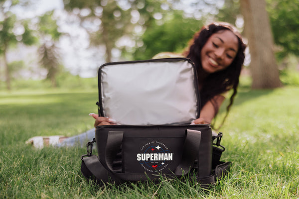 Superman - Tarana Superthick Recycled Cooler - 12 can-Picnic Time Family of Brands