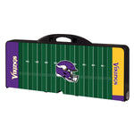 Minnesota Vikings Football Field - Picnic Table Portable Folding Table with Seats