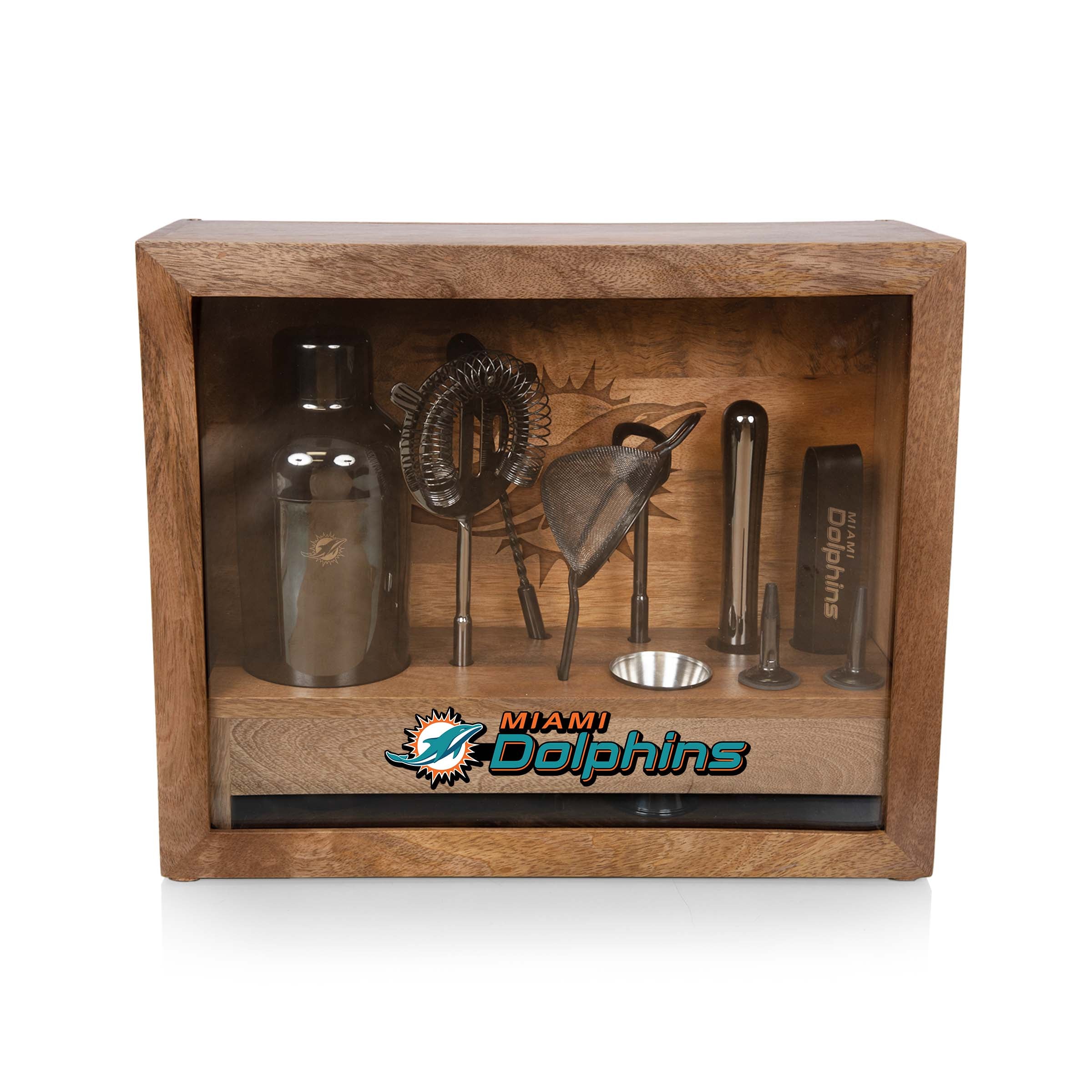 Miami Dolphins - Old Fashioned Bar Set