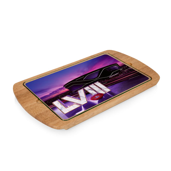 Super Bowl 58 - Billboard Glass Top Serving Tray-Picnic Time Family of Brands