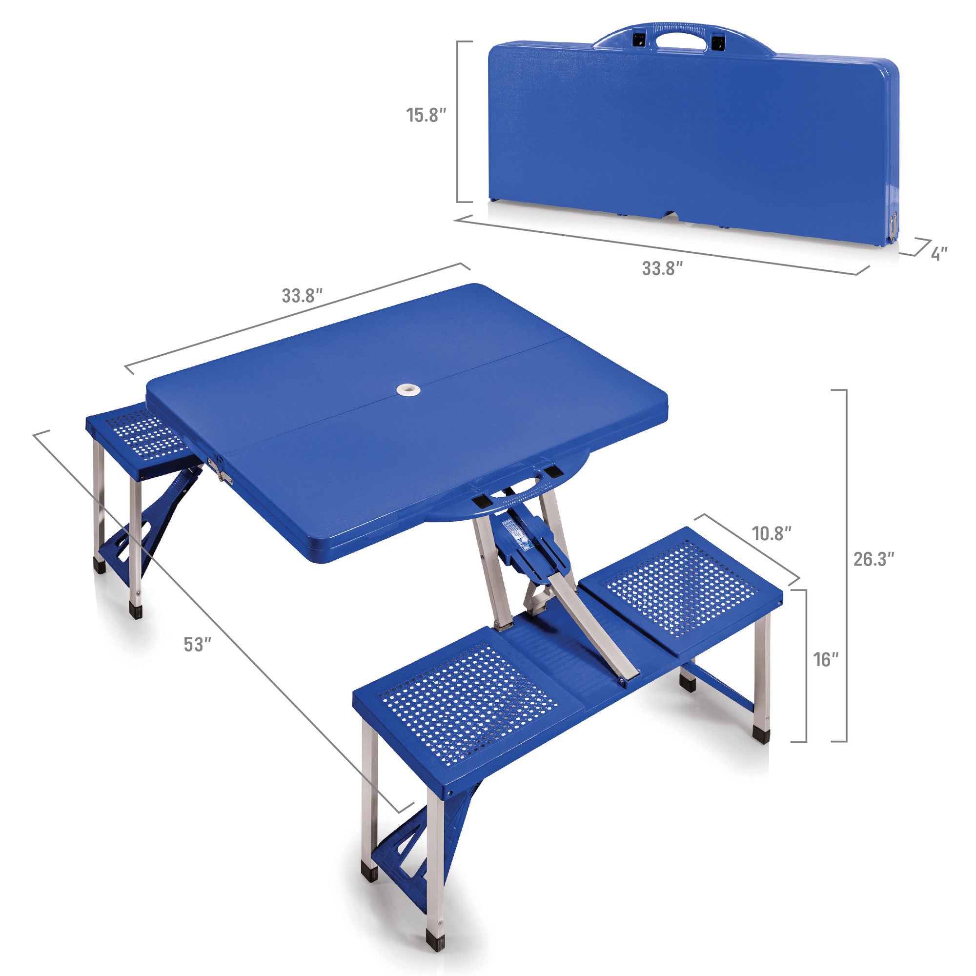Vancouver Canucks - Picnic Table Portable Folding Table with Seats