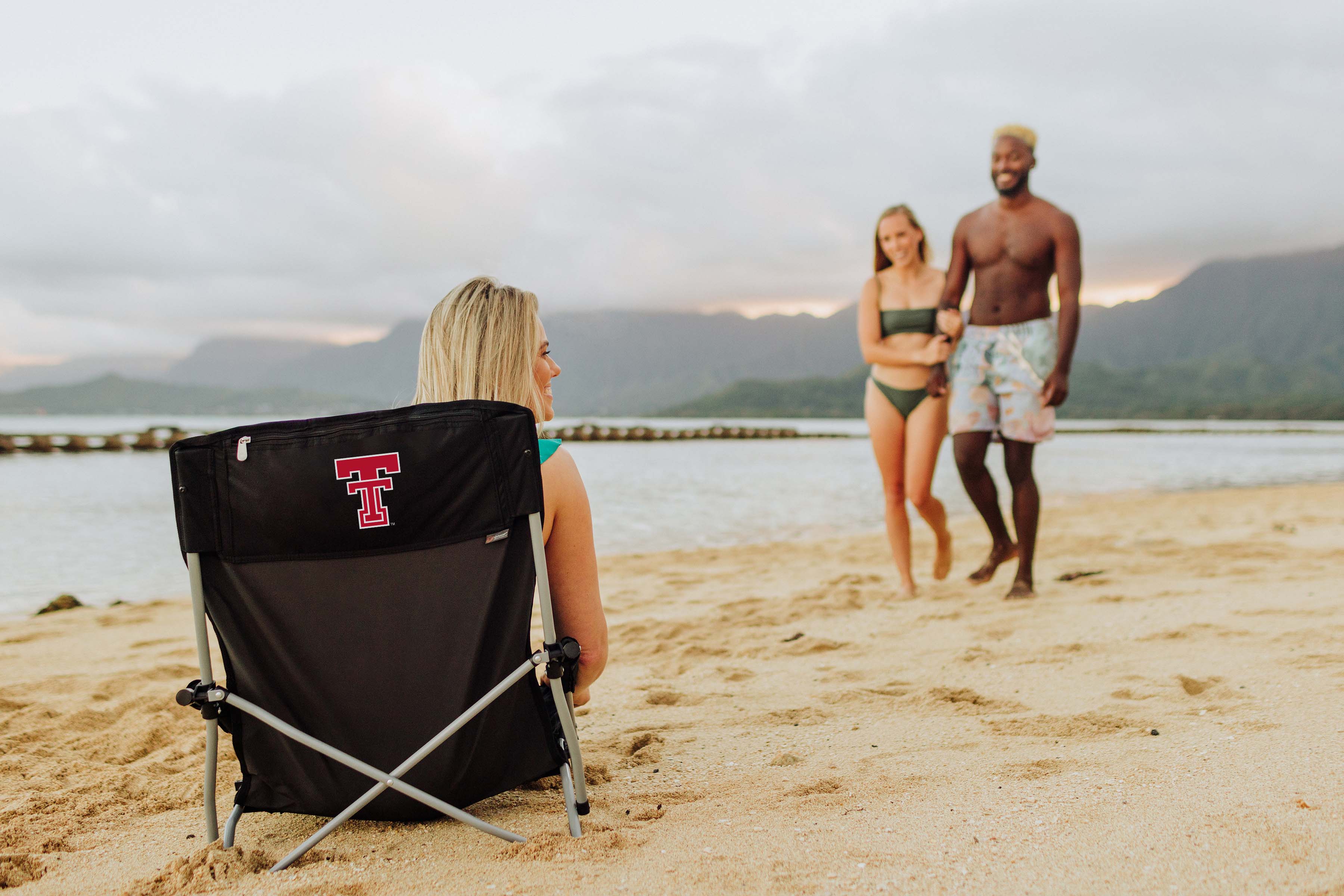 Texas Tech Red Raiders - Tranquility Beach Chair with Carry Bag-Picnic Time Family of Brands