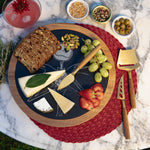 Nightmare Before Christmas Jack - Insignia Acacia and Slate Serving Board with Cheese Tools