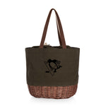Pittsburgh Penguins - Coronado Canvas and Willow Basket Tote