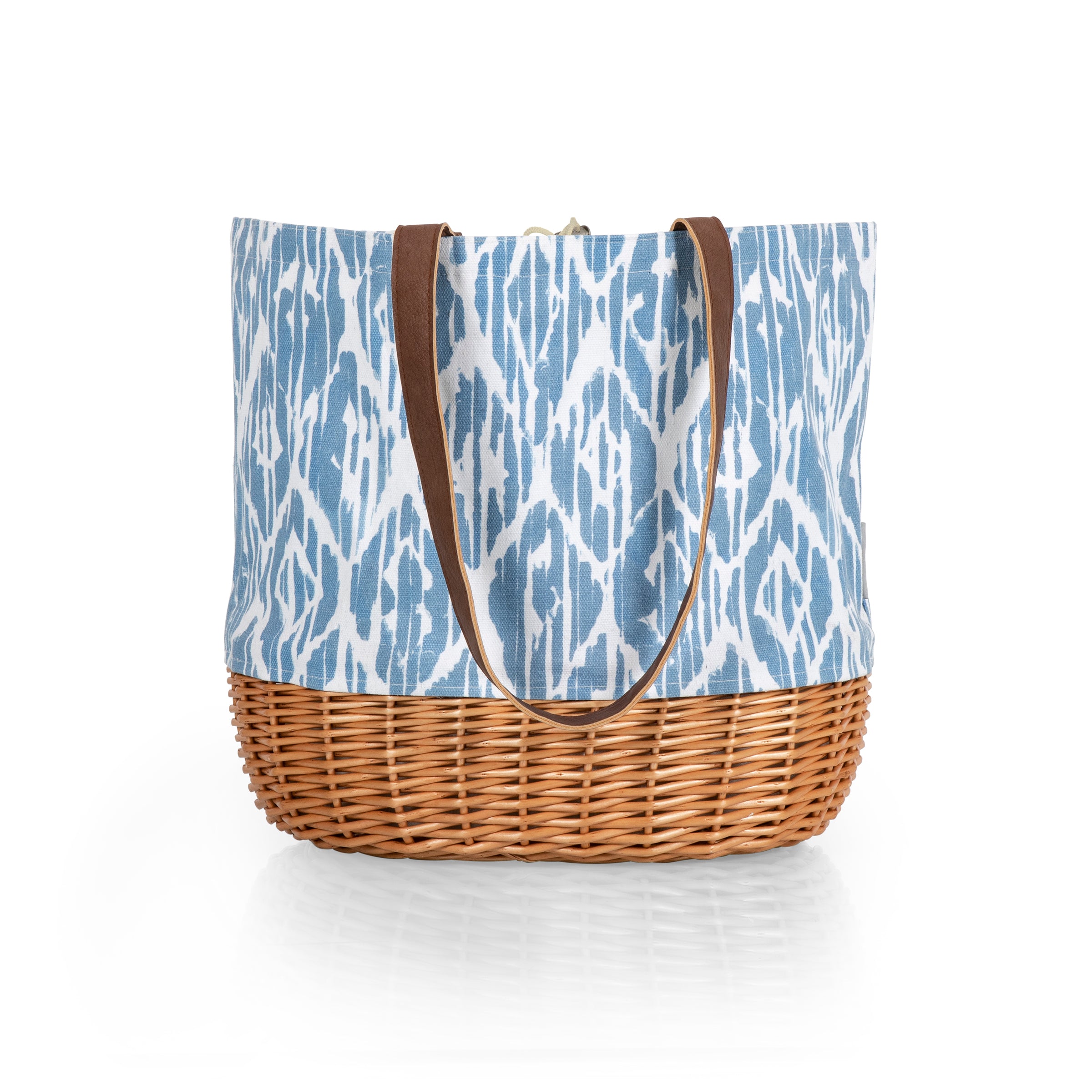 Coronado Canvas and Willow Basket Tote-Picnic Time Family of Brands
