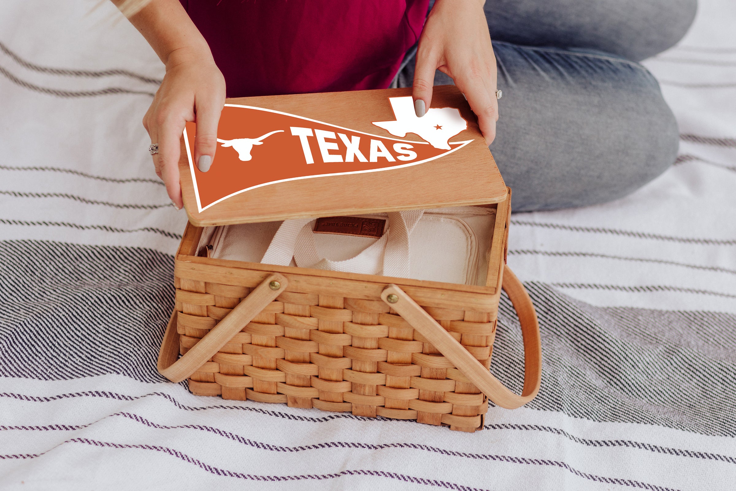 Texas Longhorns - Poppy Personal Picnic Basket: 2 of 3