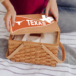 Texas Longhorns - Poppy Personal Picnic Basket-Picnic Time Family of Brands: 2 of 3