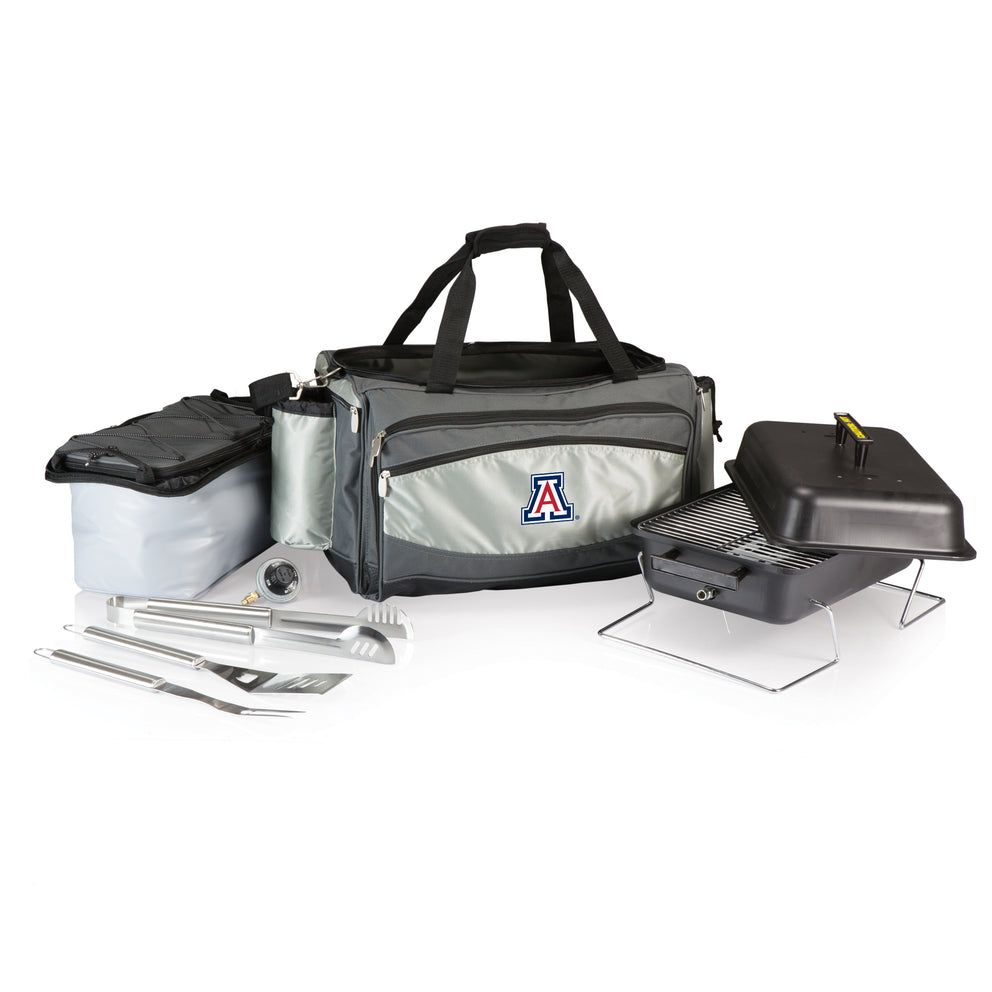 Arizona Wildcats - Vulcan Portable Propane Grill & Cooler Tote-Picnic Time Family of Brands
