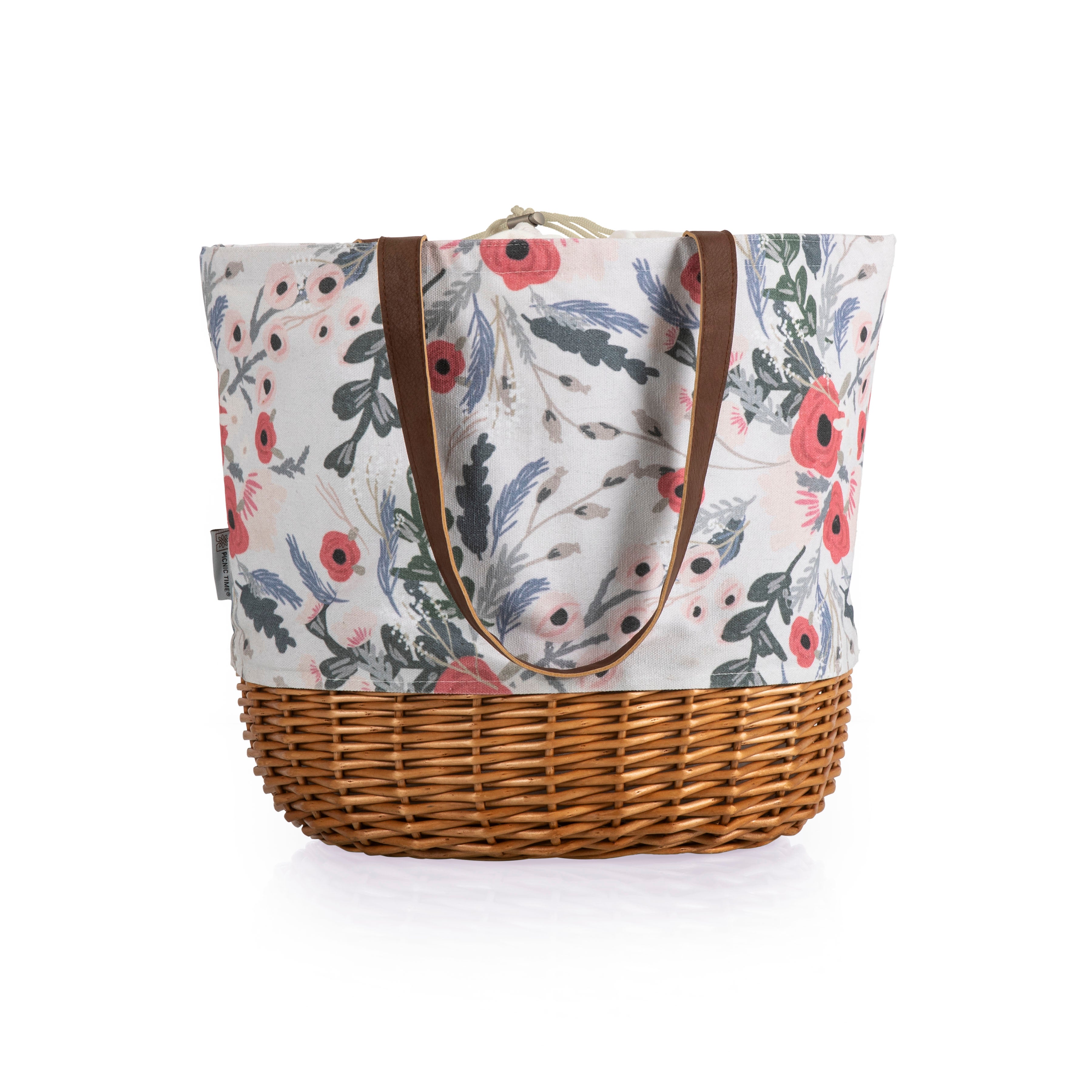 Coronado Canvas and Willow Basket Tote-Picnic Time Family of Brands