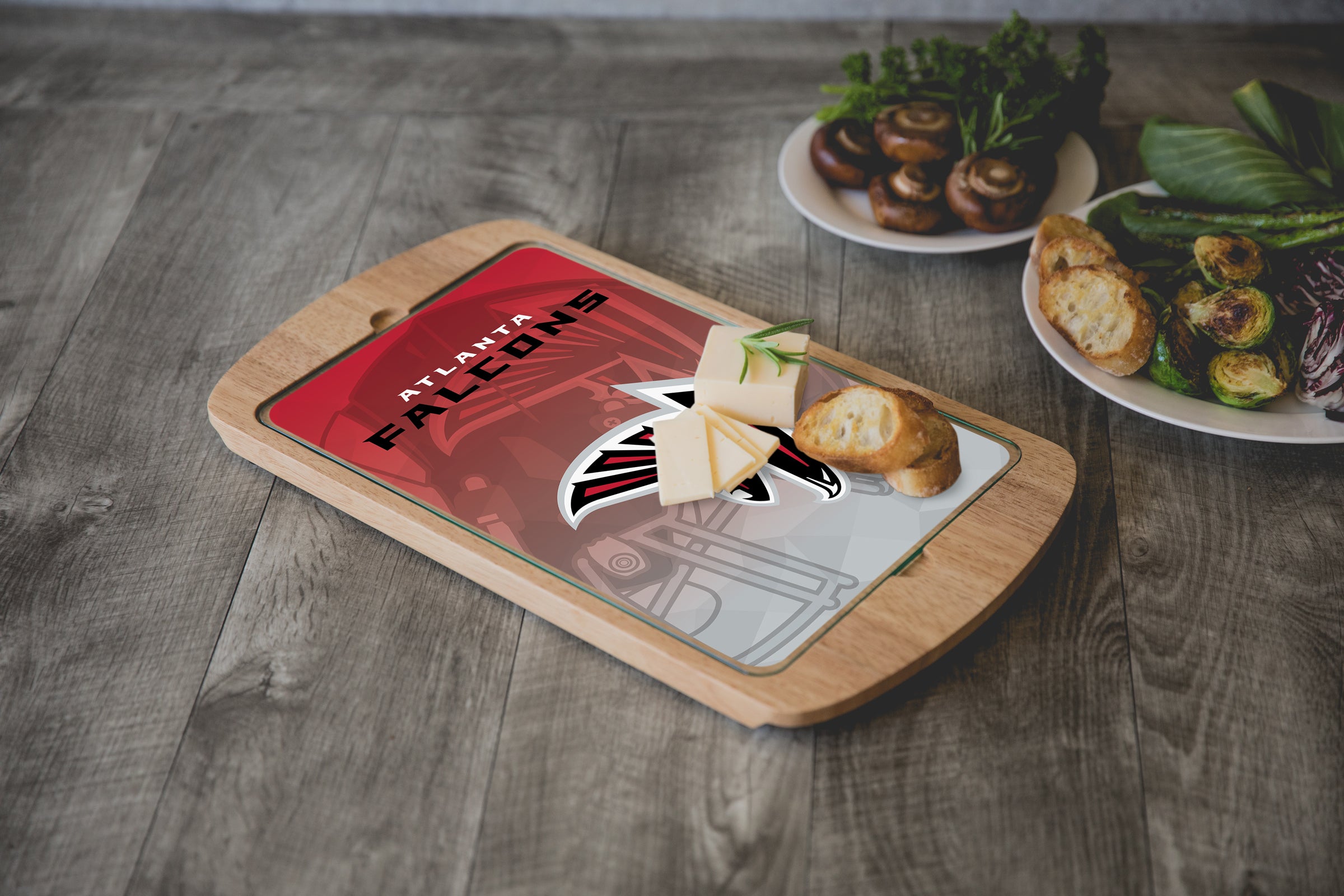 Atlanta Falcons - Billboard Glass Top Serving Tray