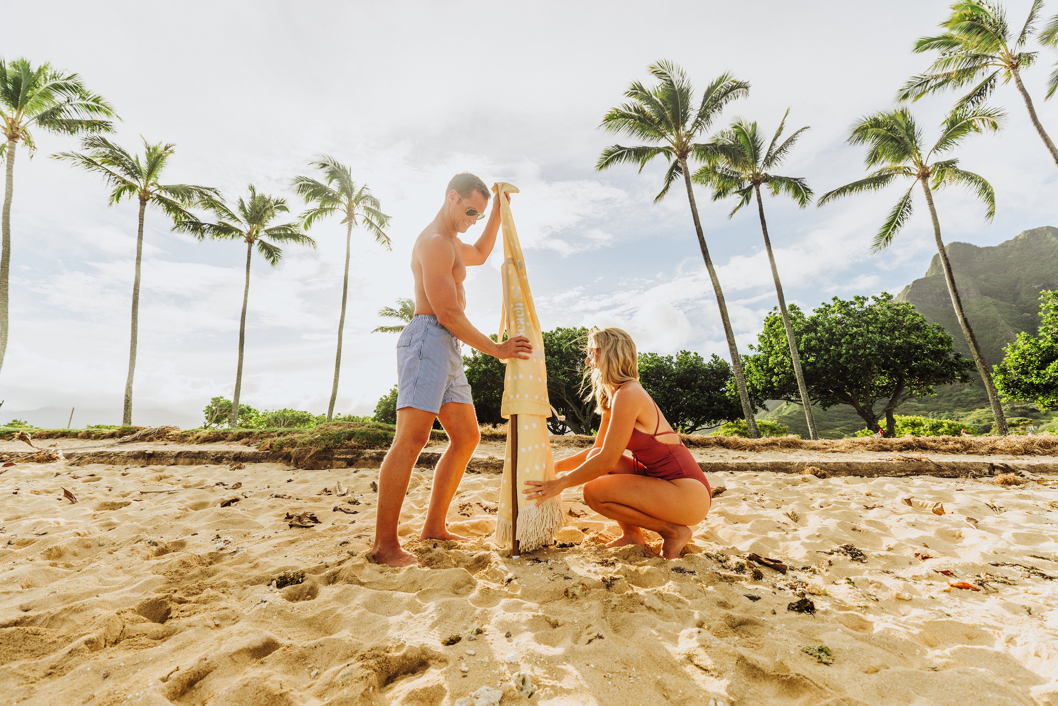 Summerland 6.5 ft. Portable Beach Umbrella