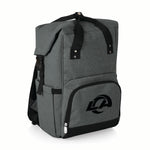 Los Angeles Rams - On The Go Roll-Top Backpack Cooler-Picnic Time Family of Brands