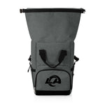Los Angeles Rams - On The Go Roll-Top Backpack Cooler-Picnic Time Family of Brands